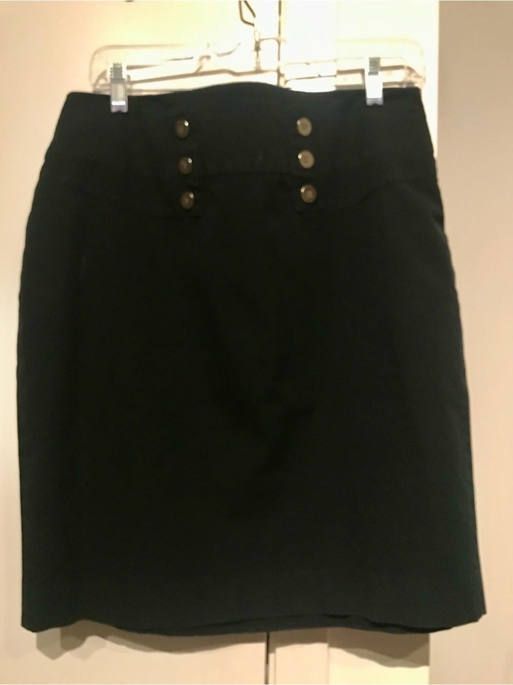 Black stretch skirt